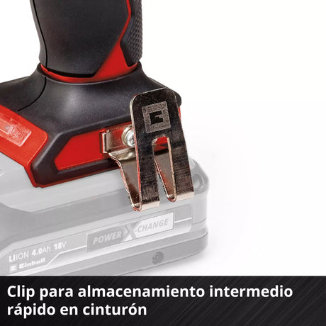 Atornillador de impacto inalámbrico Einhell TP-CI 18/220 Li BL clip