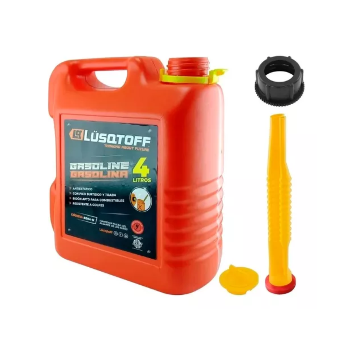 Bidon Combustible Extra Chato Nafta 4 Lts Lusqtoff Be04-n. kit