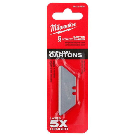 Blister de 5 Hojas Trapezoidales Milwaukee 4822-1934 blister