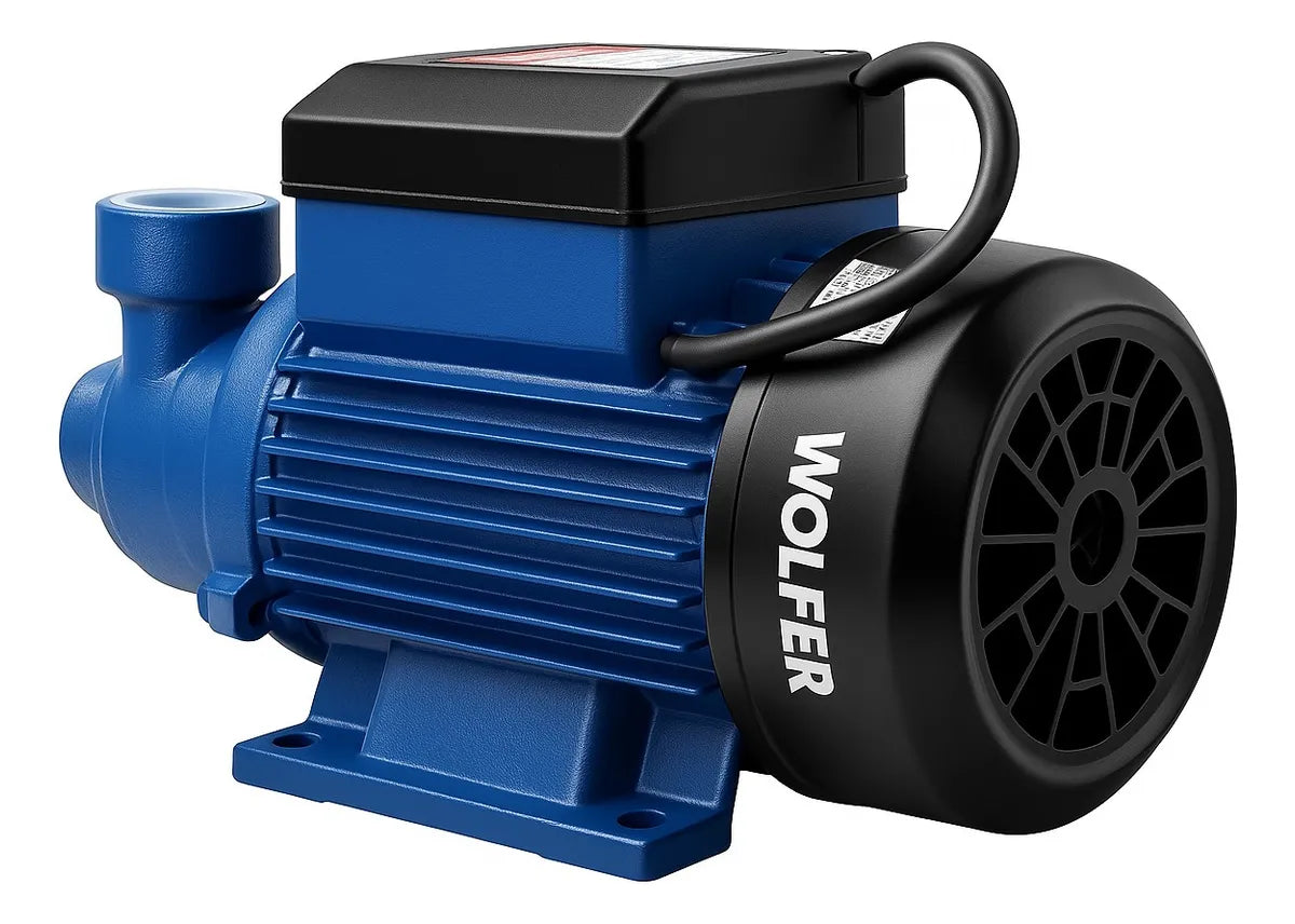 Bomba De Agua Periférica 1/2HP Wolfer Elevadora 220V BPER12 perfil