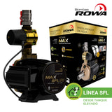 Bomba presurizadora Rowa Max SFL 26 0.75 HP Alta Presión 6 baños