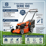 Cortacesped Autopropulsada 166cc 21" 6.75 hp Bolsa 65L Husqvarna LC151S Auto