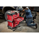 Caja De Herramientas 3 Cajones Packout Milwaukee 4822-8443 uso en trabajo Mecanico con ruedas