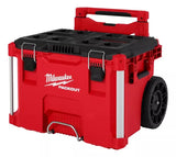 Caja de herramientas PACKOUT Milwaukee 48-22-8447 vista frontal, con estructura robusta y diseño modular.