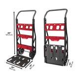 Carro 2 Ruedas Milwaukee 48228415 Packout C/base Plegable MEDIDAS