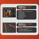 Carro Porta Herramientas Hamilton HCH001 Gabinete 7 en 1 herramientas incluidas
