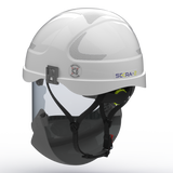 Casco Dieléctrico SECRA H058S con Visor Retraible Arco Eléctrico ATPV 36 cal/cm²