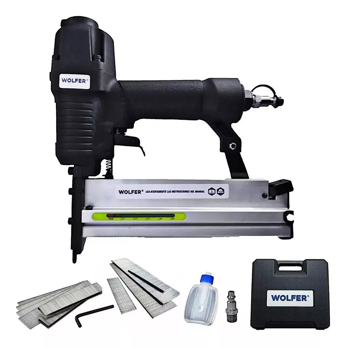 Clavadora Engrampadora Neumática 5.7 mm Wolfer CYE21