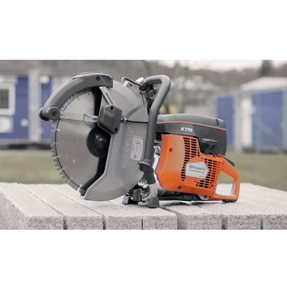 Cortadora Aserradora De Concreto Manual Husqvarna K770 uso
