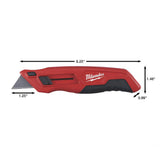 Cutter profesional Milwaukee 4822-1510 Trincheta Trapezoidal medidas