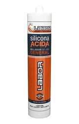 Sellador De Silicona Universal X 280 Ml Transparente Labor