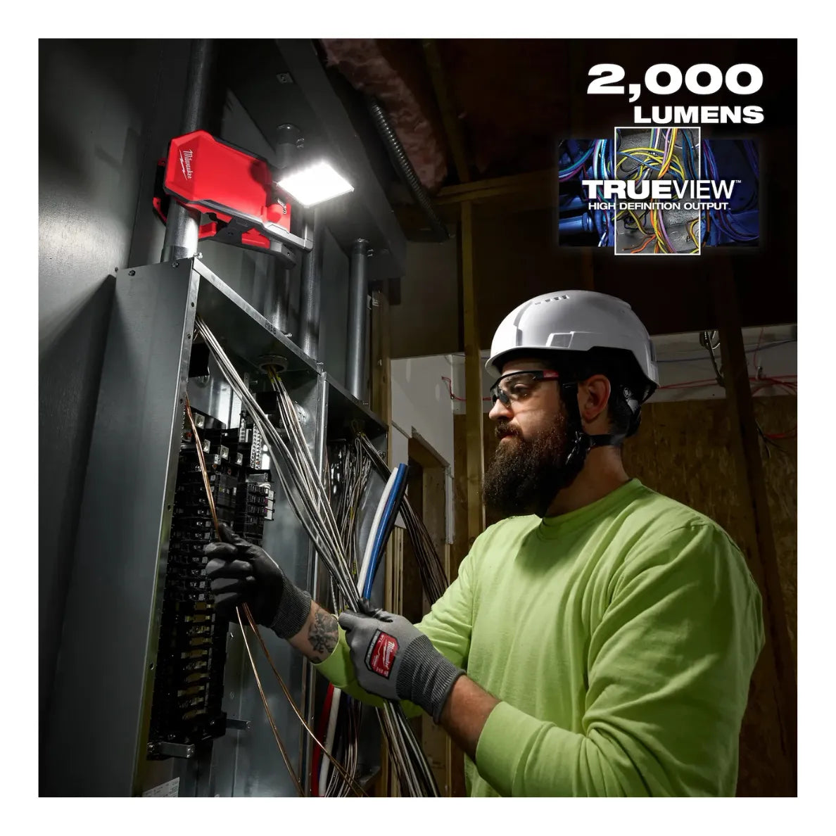 Luz LED Reflector Magnético Colgable 500 Lm Milwaukee 2358-20 (S/Bat)