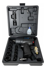 Llave Impacto Neumática Wolfer 1/2 1650 Nm + Kit 17 Pz Pro