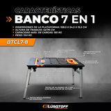 Banco mesa De Trabajo Plegable 7 En 1 Lusqtoff Hasta 150kg