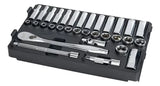 Set Bocallaves Enc 3/8 32 Piezas Packout Milwaukee 4822-9482