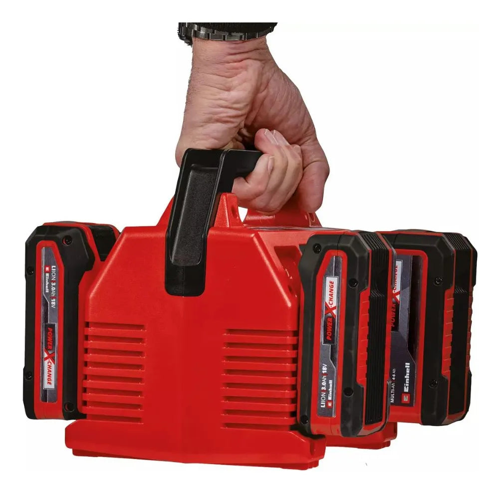 Cargador 4A 18V Cuádruple Quattrocharger Inteligente PXC Einhell 4512102