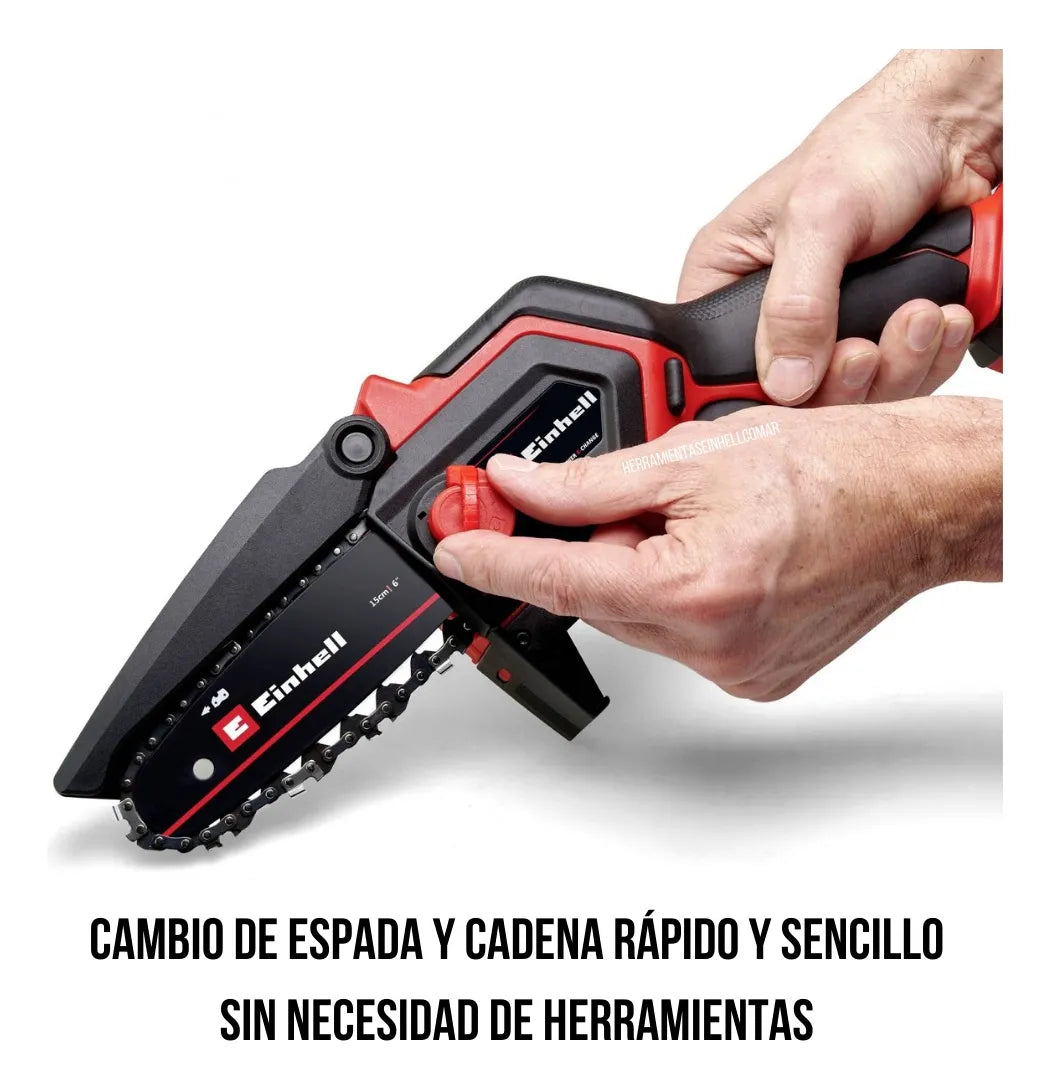 Motosierra de Poda Inalámbrica Ge ps 18/15 Li Bl solo 18v Einhell