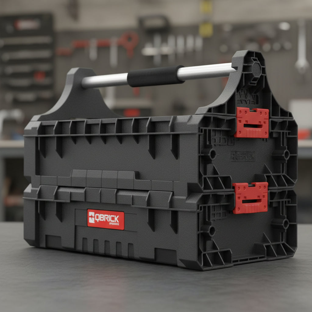 Caja De Herramientas Apilable Abierta Qbrick Pro Con Organizador 9