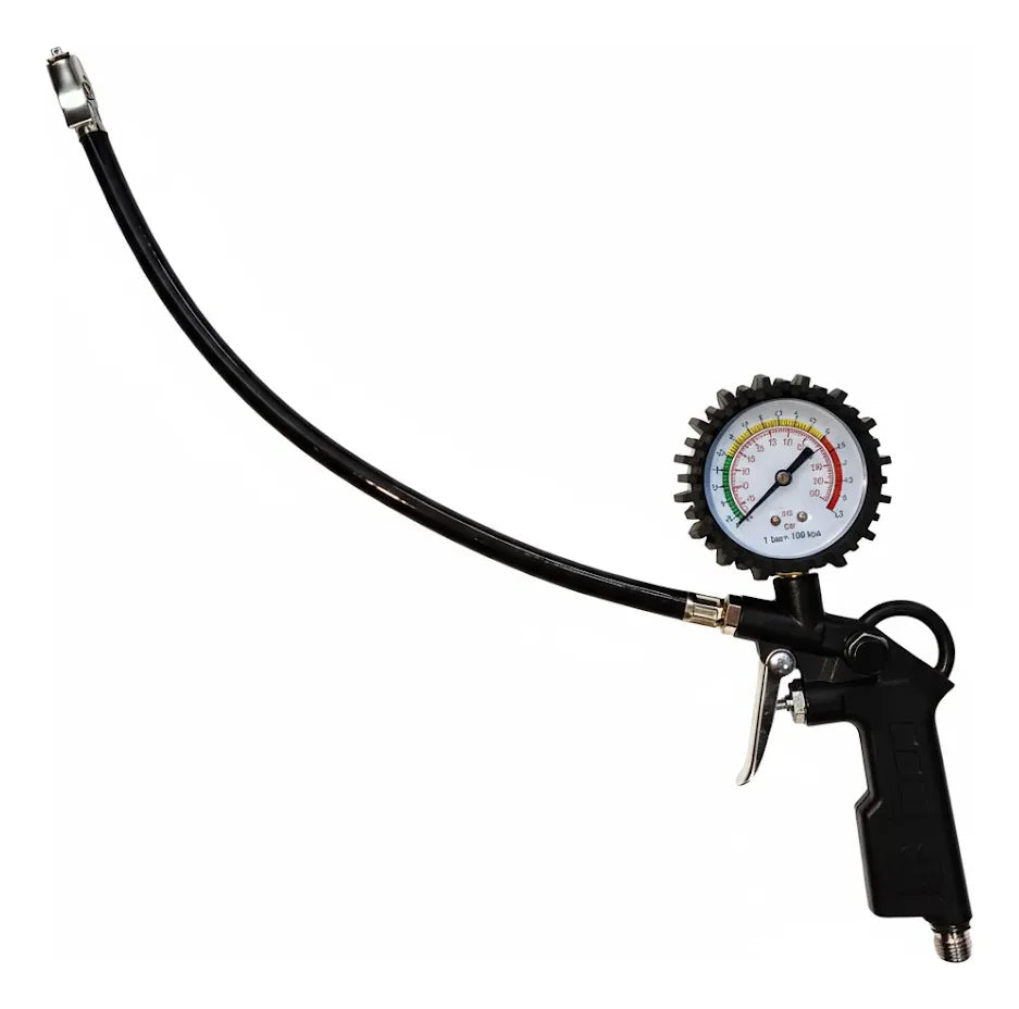 Kit Compresor Aire 5 Piezas Pistola Pintar Sopletear Inflar