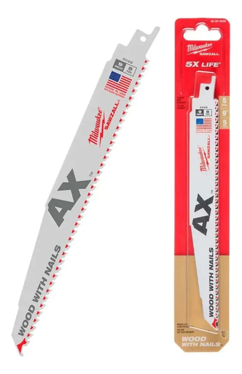 Hojas Sierra Sable Milwaukee 48-00-5036 Pallets Madera X5