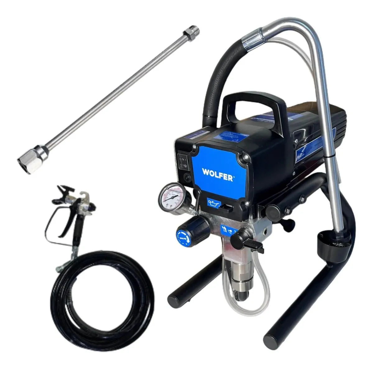 Equipo De Pintar Airless 900w Wolfer Laca Boquilla 519 Y 521