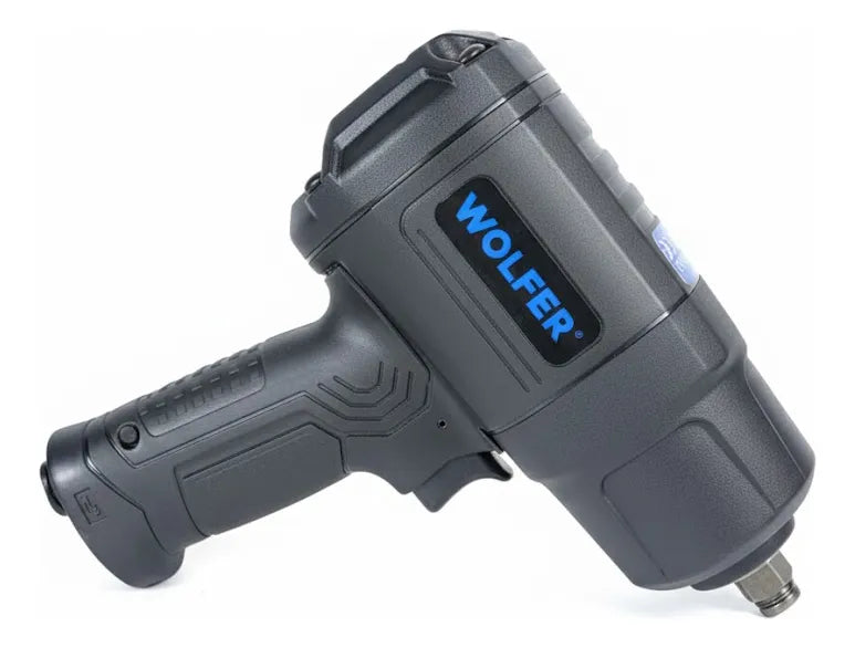 Llave Impacto Neumática Wolfer 1/2 1650 Nm + Kit 17 Pz Pro