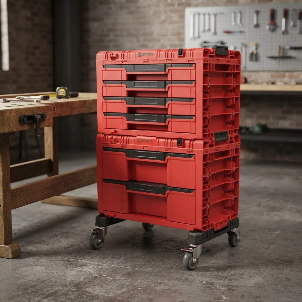 Carro De Herramientas Con Ruedas Modular Qbrick System Prime
