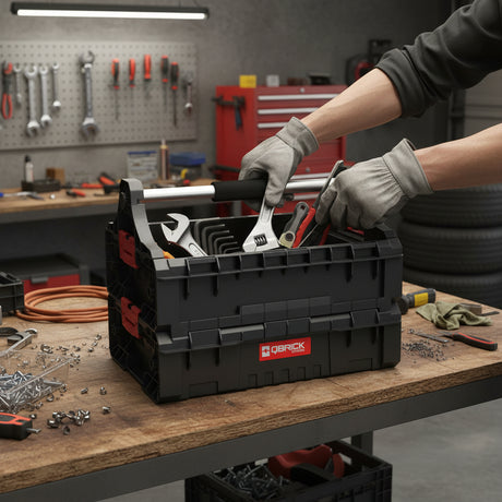 Caja De Herramientas Apilable Abierta Qbrick Pro Con Organizador 10
