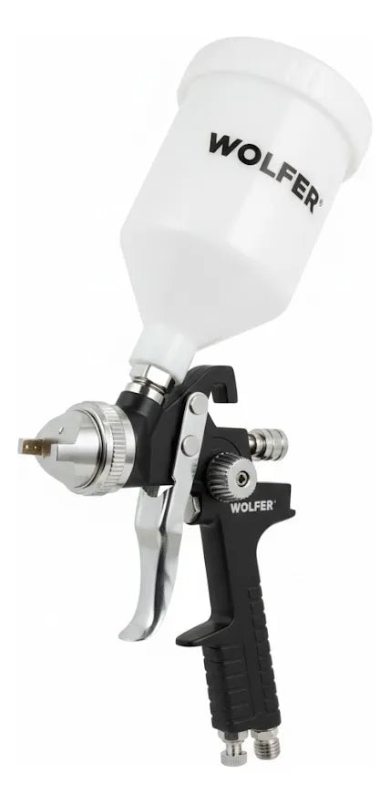 Pistola de Pintar Neumática 1/4'' Clásico HVLP 600cc Wolfer PHVLP-600H