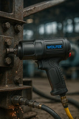 Llave Impacto Neumática Wolfer 1/2 1650 Nm + Kit 17 Pz Pro