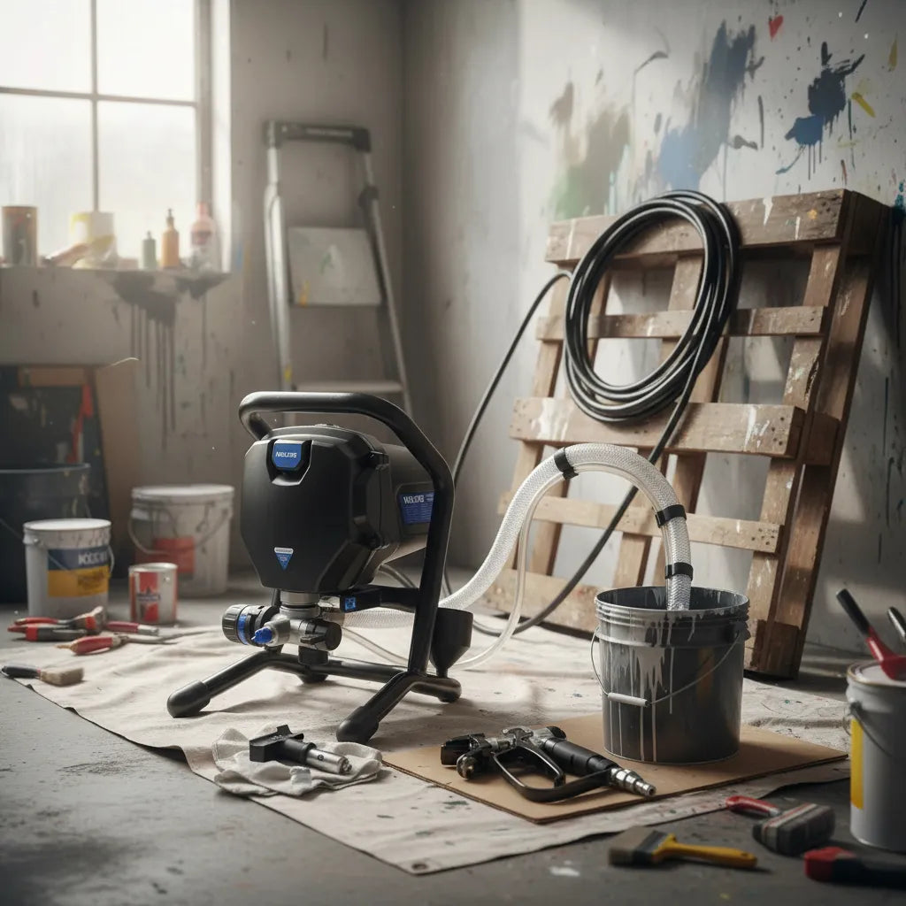 Airless Equipo Para Pintar 700w Wolfer 517 Y 521 Mm Boquilla