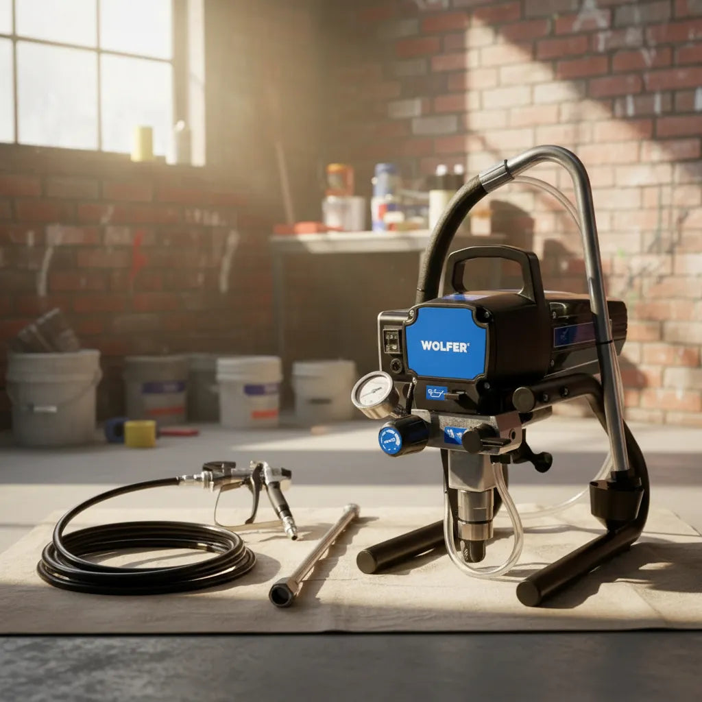 Equipo De Pintar Airless 900w Wolfer Laca Boquilla 519 Y 521