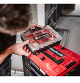 Caja E-case Mediana Organizador Con Compartimientos Apilable Negro