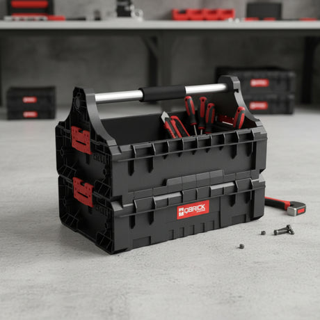 Caja De Herramientas Apilable Abierta Qbrick Pro Con Organizador 3