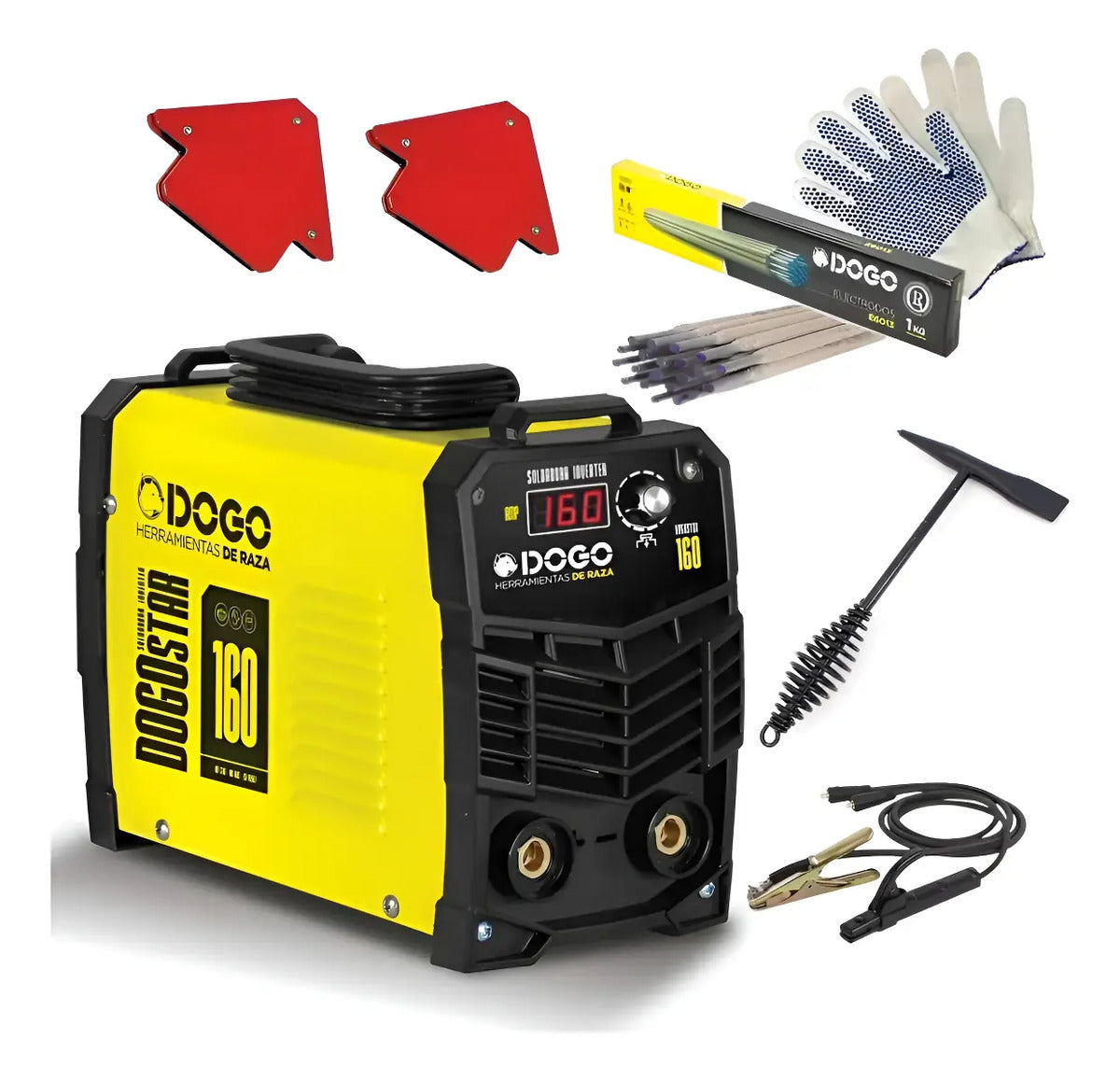Soldadora Dogo Star 160 Inverter Mma Igbt + Combo + Piqueta