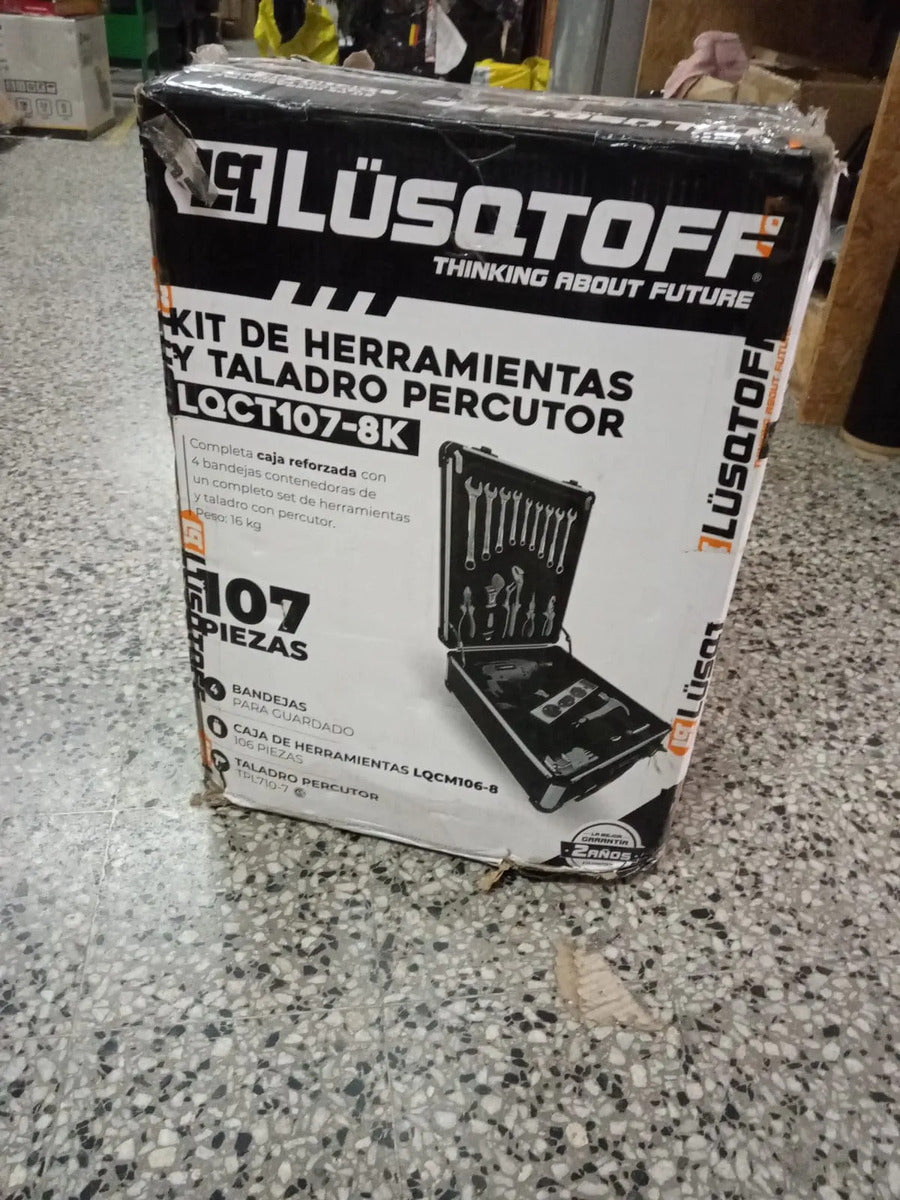 Kit De Herramientas Y Taladro Percutor  107 Piezas