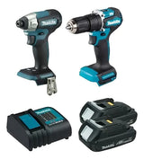 Atornillador Dhp487 + Impacto Dtd157 + 2 Baterias Makita