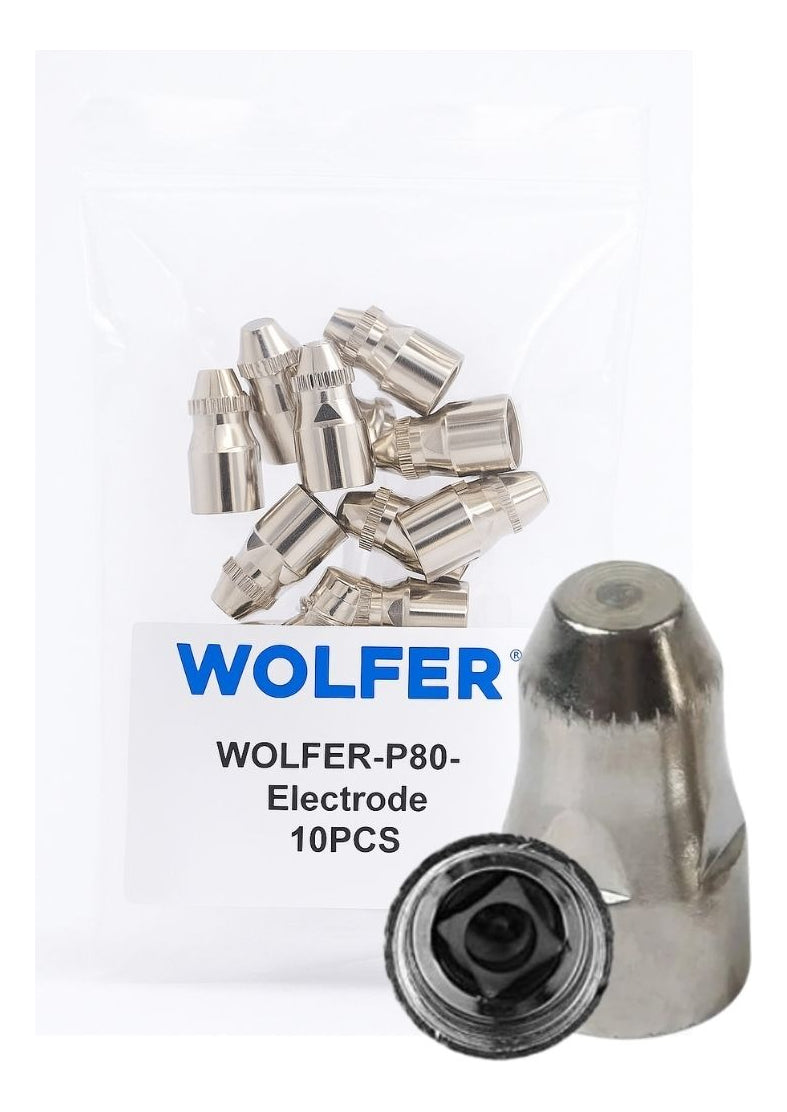 Wolfer 10 Juego Compatible Con Torcha Plasma P80 1.3 Mm
