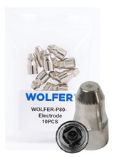 Wolfer 10 Juego Compatible Con Torcha Plasma P80 1.3 Mm