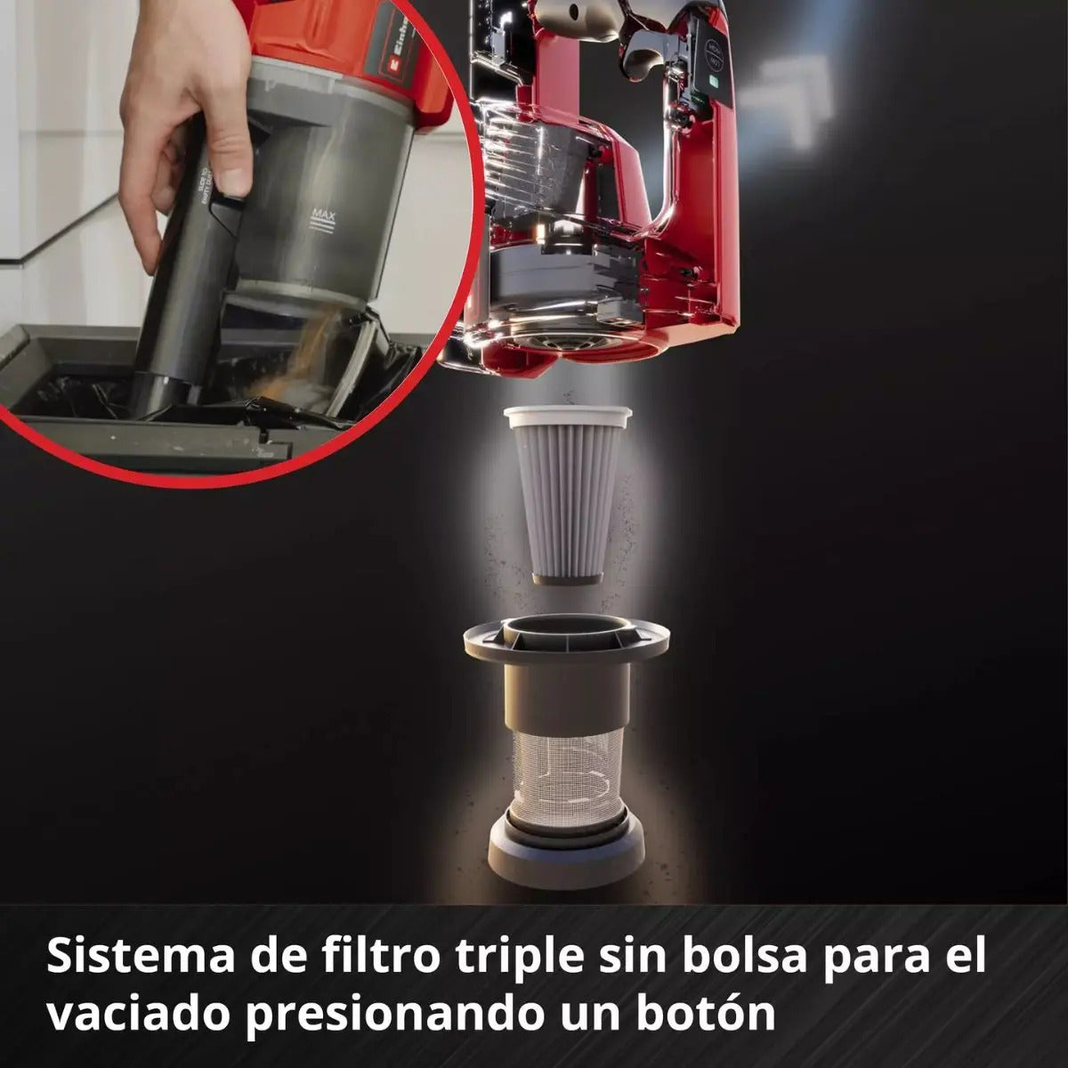 Aspiradora Inalambrica Mano Einhell Hogar Auto Bateria 4 Amp