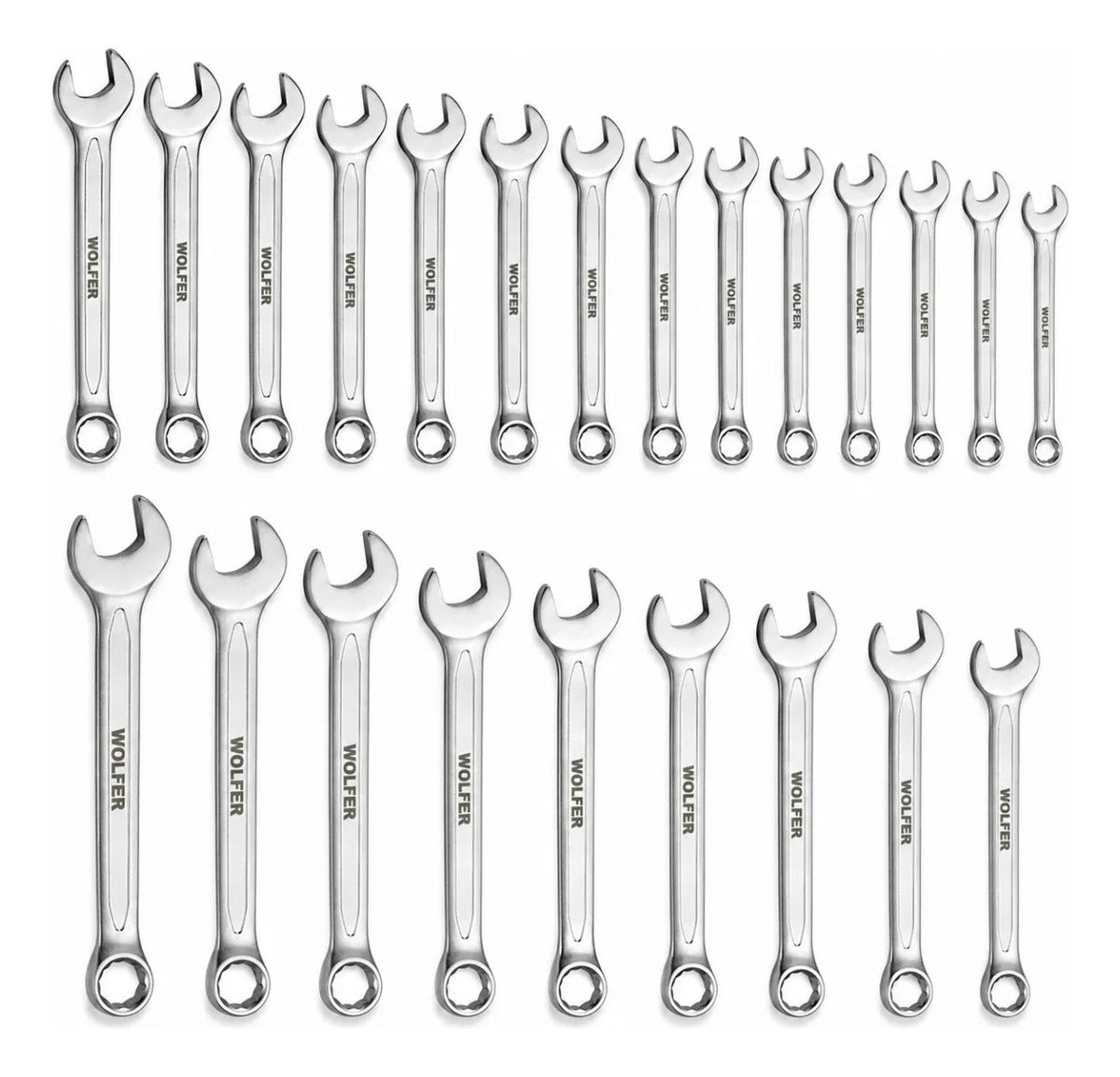 Juego 23 Llaves Combinadas 8-32mm Wolfer Cr-v Profesional
