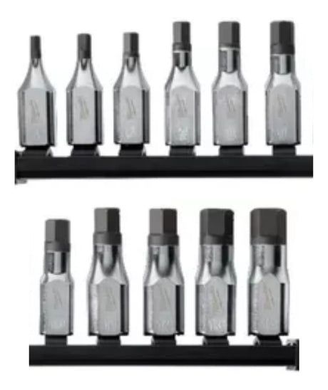 Set de 11 Bocallaves 4-14mm Punta Hexagonal 3/8'' Milwaukee 4822-9543 1