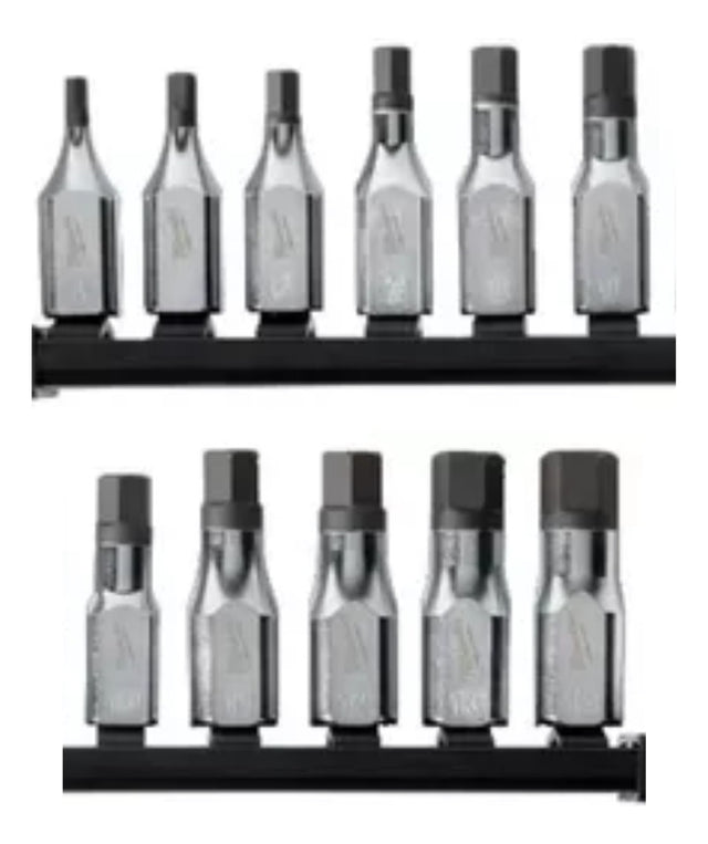 Set de 11 Bocallaves 4-14mm Punta Hexagonal 3/8'' Milwaukee 4822-9543 1