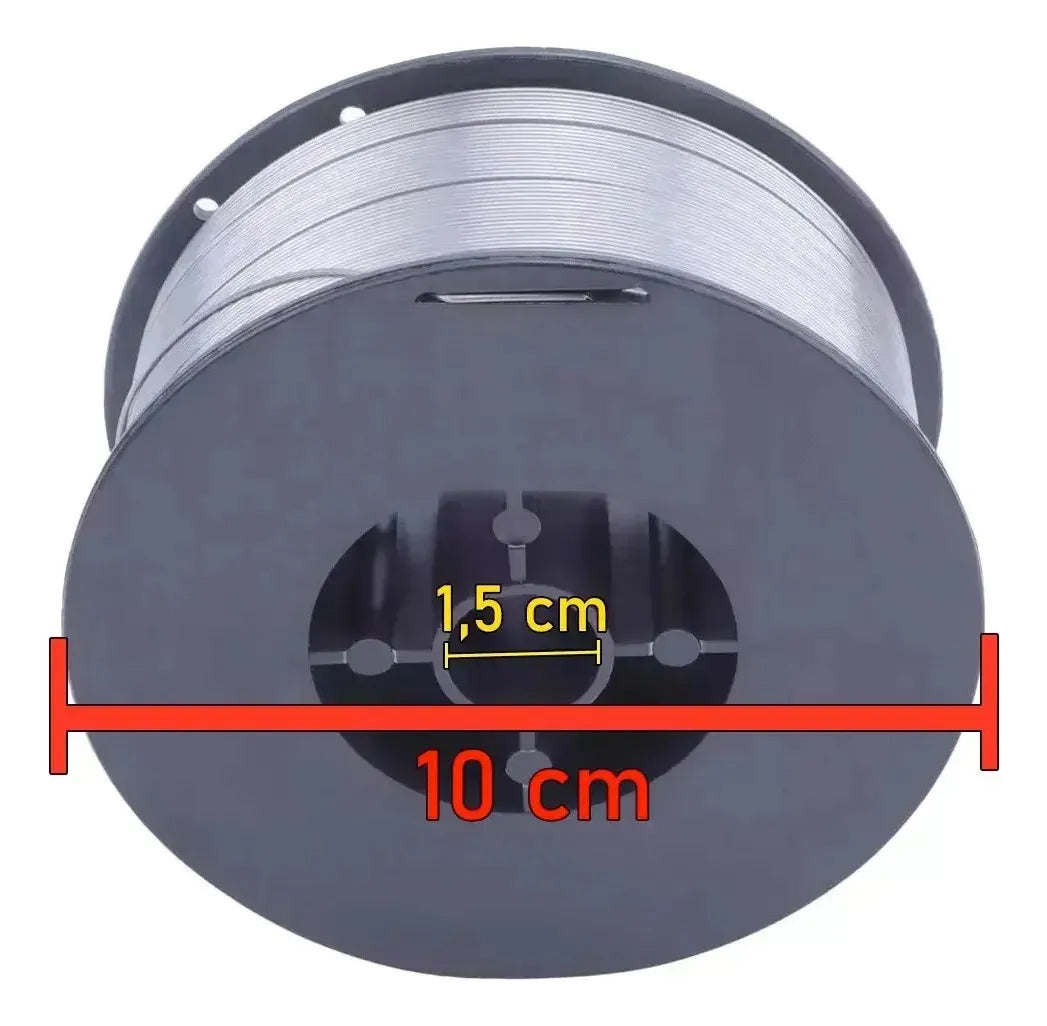 Alambre Mig Sin Gas Flux 0,6mm Rollo 1 Kg Wolfer X3 Unidades