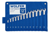 Juego 12 Llaves Combinadas 6-19mm Wolfer Cr-v Profesional