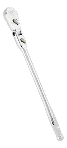 Llave crique flexible Milwaukee 1/2" 90 dientes, herramienta de precisión para espacios reducidos, ideal para profesionales y bricolaje.