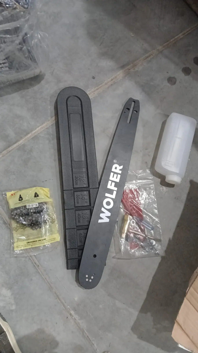 Motosierra A Explosión Wolfer MS-5220 52cc Espada 50 cm - Reacondicionado
