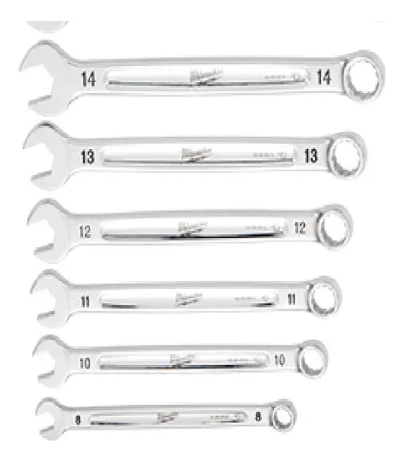 Juego de 11 Llaves Combinadas Max Bite  de 8 a 19mm Milwaukee 4822-9511 2