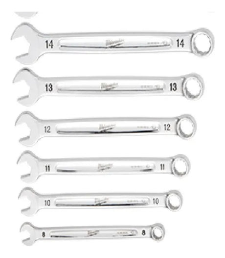 Juego de 11 Llaves Combinadas Max Bite  de 8 a 19mm Milwaukee 4822-9511 2