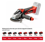 Amoladora Angular Inalambrica Einhell Bateria 4 Ah + Maletin